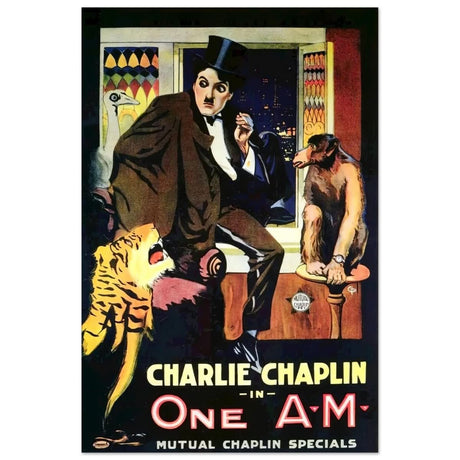 Da Vinci Pop Art Wall art print | Charlie Chaplin | One AM - Aluminum Print - 40x60 cm / 16x24″ - 