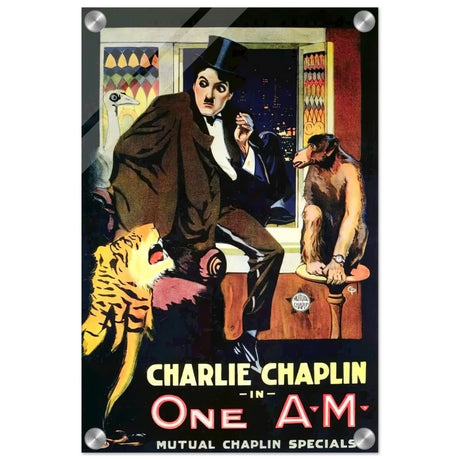 Da Vinci Pop Art Wall art print | Charlie Chaplin | One AM - Acrylic Print - 30x45 cm / 12x18″ - 
