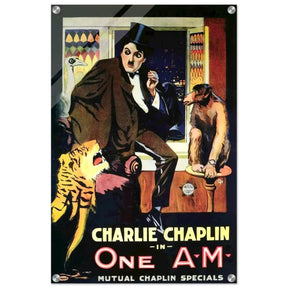 Da Vinci Pop Art Wall art print | Charlie Chaplin | One AM - Acrylic Print - 50x75 cm / 20x30″ - 
