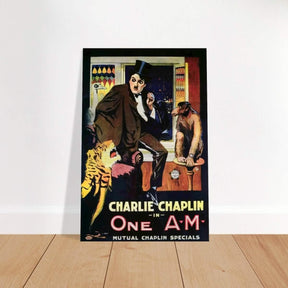 Da Vinci Pop Art Wall art print | Charlie Chaplin | One AM - Brushed Aluminum Print - 30x45 cm / 12x18″ - 