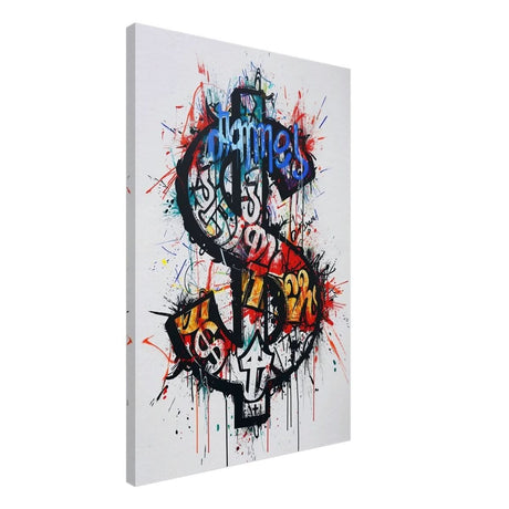 Da Vinci pop art Wall art Print | Eclectic Expressions | Dollar - Canvas - 50x75 cm / 20x30″ - 
