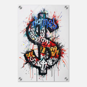 Da Vinci pop art Wall art Print | Eclectic Expressions | Dollar - Acrylic Print - 30x45 cm / 12x18″ - 