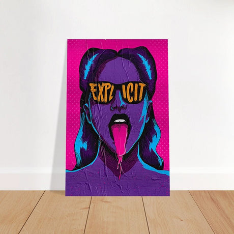 Da Vinci Pop Art Wall art print | Explicit - Brushed Aluminum Print - 60x90 cm / 24x36″ - 