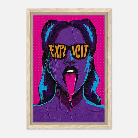 Da Vinci Pop Art Wall art print | Explicit - Framed Canvas - 30x45 cm / 12x18″ - Wood frame