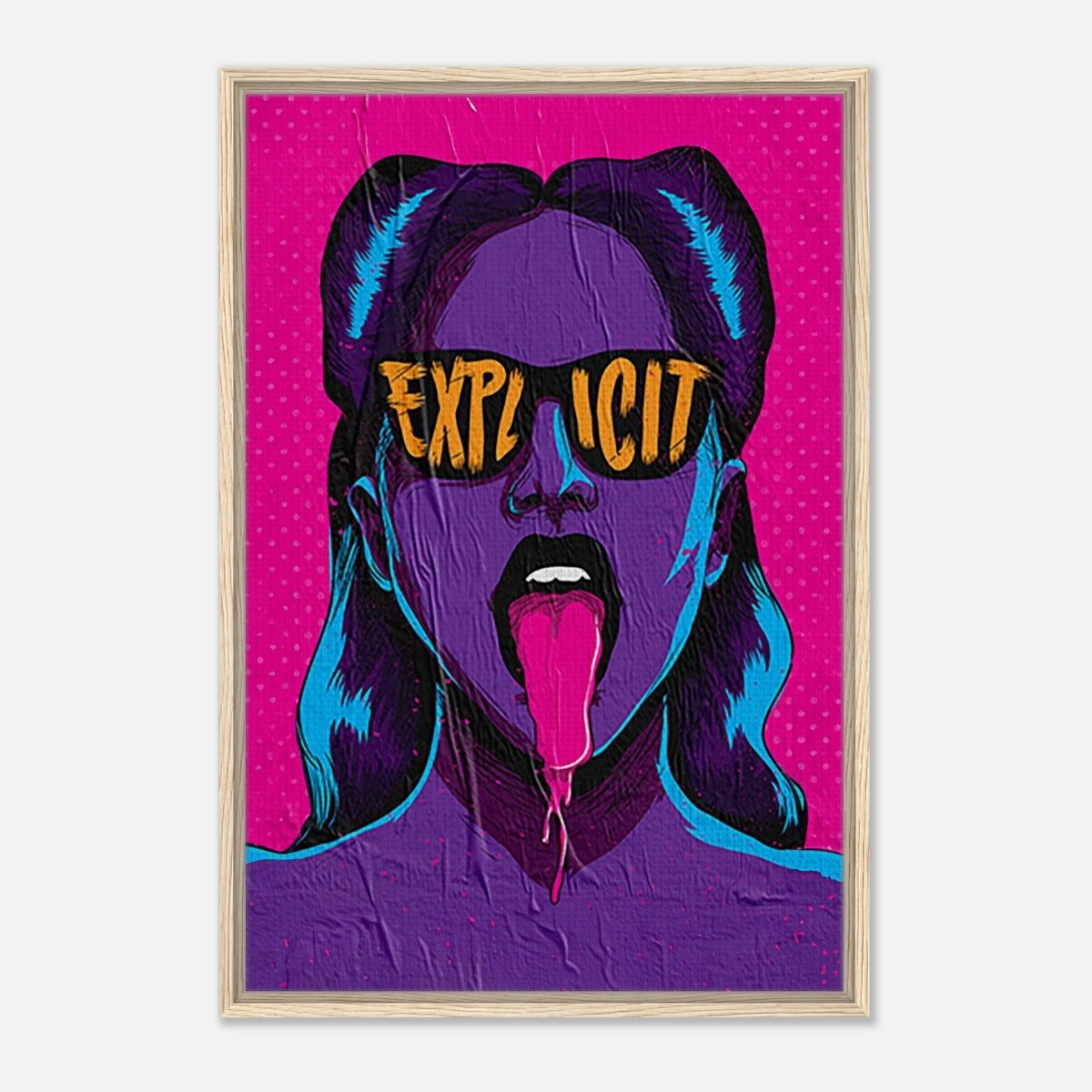 Da Vinci Pop Art Wall art print | Explicit - Framed Canvas - 60x90 cm / 24x36″ - Wood frame