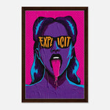 Da Vinci Pop Art Wall art print | Explicit - Framed Canvas - 40x60 cm / 16x24″ - Dark wood frame