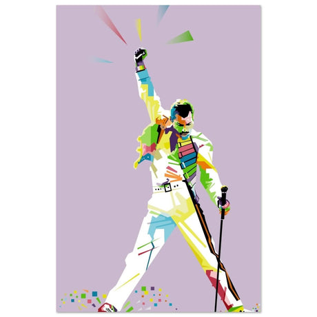 Da Vinci Pop Art Wall art print | Freddie Mercury | Queen - Aluminum Print - 60x90 cm / 24x36″ - 