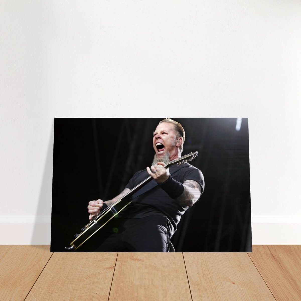 Da Vinci Pop Art Wall art print | James Hetfield | Metallica - Brushed Aluminum Print - 40x60 cm / 16x24″ - 