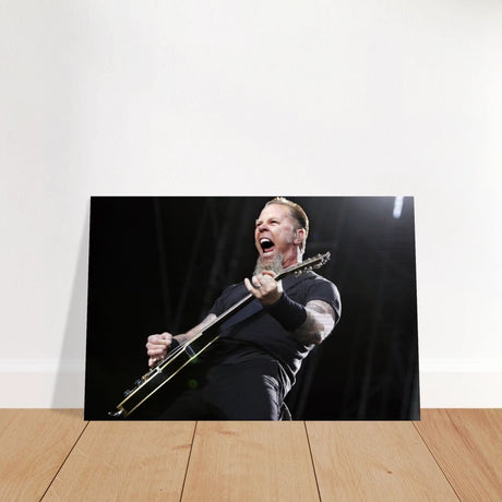 Da Vinci Pop Art Wall art print | James Hetfield | Metallica - Brushed Aluminum Print - 30x45 cm / 12x18″ - 