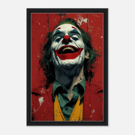 Da Vinci Pop Art Wall art Print | Joker - Framed Canvas - 40x60 cm / 16x24″ - Black frame