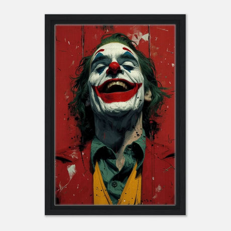 Da Vinci Pop Art Wall art Print | Joker - Framed Canvas - 30x45 cm / 12x18″ - Black frame