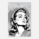 Da Vinci Pop Art Wall art print | Marilyn Monroe | Black and White Portrait - Aluminum Print - 60x90 cm / 24x36″ - 
