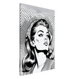 Da Vinci Pop Art Wall art print | Marilyn Monroe | Black and White Portrait - Canvas - 60x90 cm / 24x36″ - 
