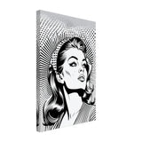 Da Vinci Pop Art Wall art print | Marilyn Monroe | Black and White Portrait - Canvas - 30x45 cm / 12x18″ - 