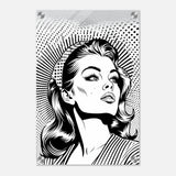 Da Vinci Pop Art Wall art print | Marilyn Monroe | Black and White Portrait - Acrylic Print - 30x45 cm / 12x18″ - 
