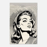 Da Vinci Pop Art Wall art print | Marilyn Monroe | Black and White Portrait - Wood Prints - 40x60 cm / 16x24″ - 