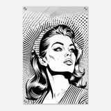 Da Vinci Pop Art Wall art print | Marilyn Monroe | Black and White Portrait - Acrylic Print - 40x60 cm / 16x24″ - 