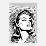 Da Vinci Pop Art Wall art print | Marilyn Monroe | Black and White Portrait - Aluminum Print - 40x60 cm / 16x24″ - 