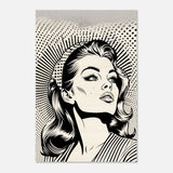 Da Vinci Pop Art Wall art print | Marilyn Monroe | Black and White Portrait - Wood Prints - 60x90 cm / 24x36″ - 