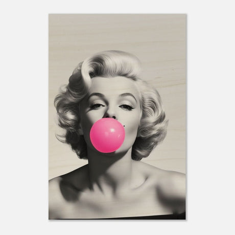 Da Vinci Pop Art Wall art print | Marilyn Monroe - Wood Prints - 30x45 cm / 12x18″ - 