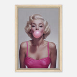 Da Vinci Pop Art Wall art print | Marilyn Monroe - Framed Canvas - 30x45 cm / 12x18″ - Wood frame