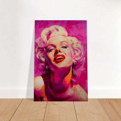 Da Vinci Pop Art Wall art print | Marilyn Monroe - Brushed Aluminum Print - 30x45 cm / 12x18″ - 