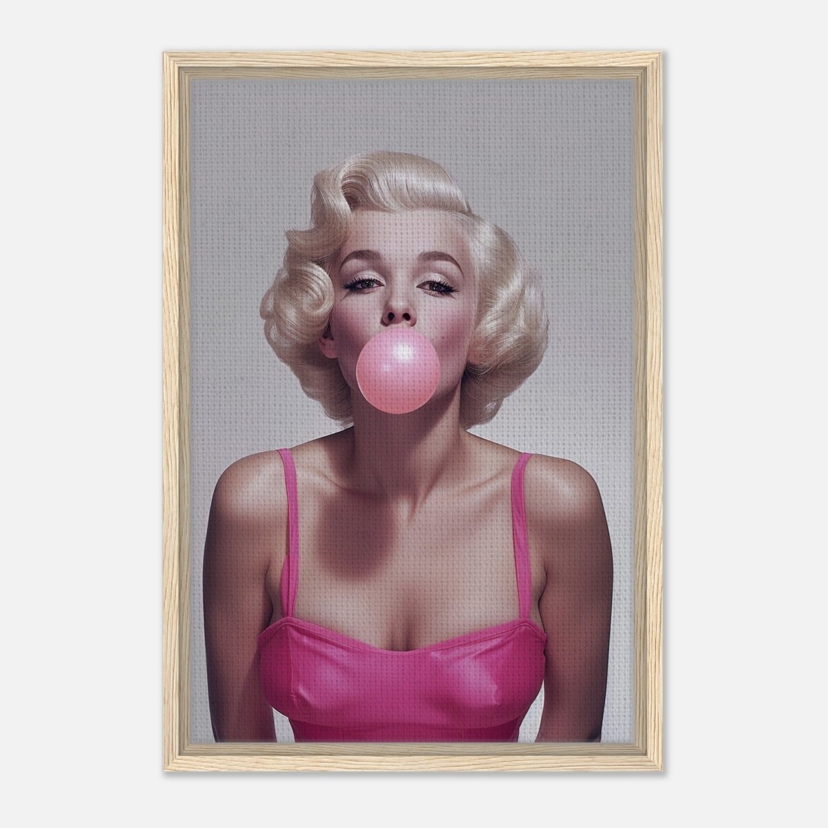 Da Vinci Pop Art Wall art print | Marilyn Monroe - Framed Canvas - 40x60 cm / 16x24″ - Wood frame