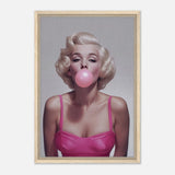 Da Vinci Pop Art Wall art print | Marilyn Monroe - Framed Canvas - 40x60 cm / 16x24″ - Wood frame