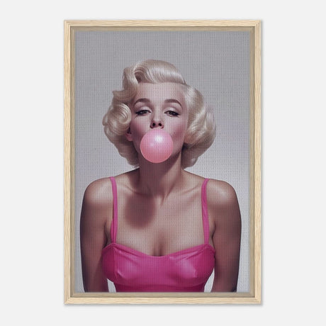 Da Vinci Pop Art Wall art print | Marilyn Monroe - Framed Canvas - 40x60 cm / 16x24″ - Wood frame