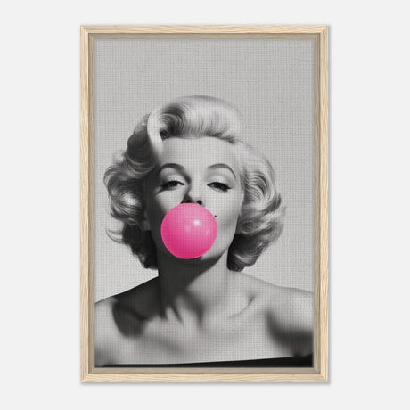 Da Vinci Pop Art Wall art print | Marilyn Monroe - Framed Canvas - 40x60 cm / 16x24″ - Wood frame
