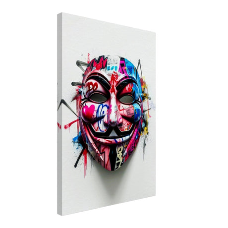 Da Vinci Pop Art Wall art print | Mask | Eclectic Expressions - Canvas - 40x60 cm / 16x24″ - 