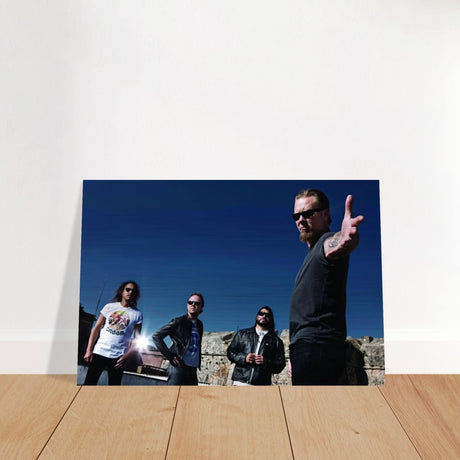 Da Vinci Pop Art wall art print | Metallica | Rock Music - Brushed Aluminum Print - 60x90 cm / 24x36″ - 