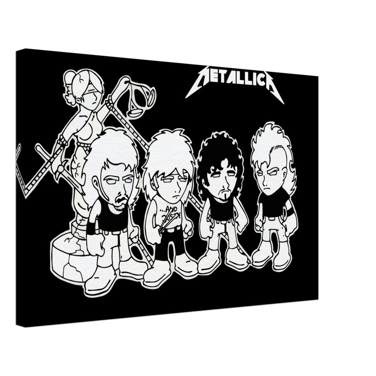 Da Vinci Pop Art Wall art print | Metallica - Canvas - 40x60 cm / 16x24″ - 