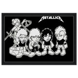 Da Vinci Pop Art Wall art print | Metallica - Framed Canvas - 40x60 cm / 16x24″ - Black frame