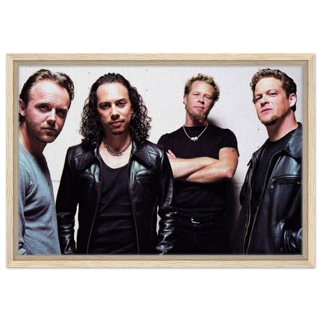 Da Vinci Pop Art Wall art print | Metallica - Framed Canvas - 40x60 cm / 16x24″ - Wood frame
