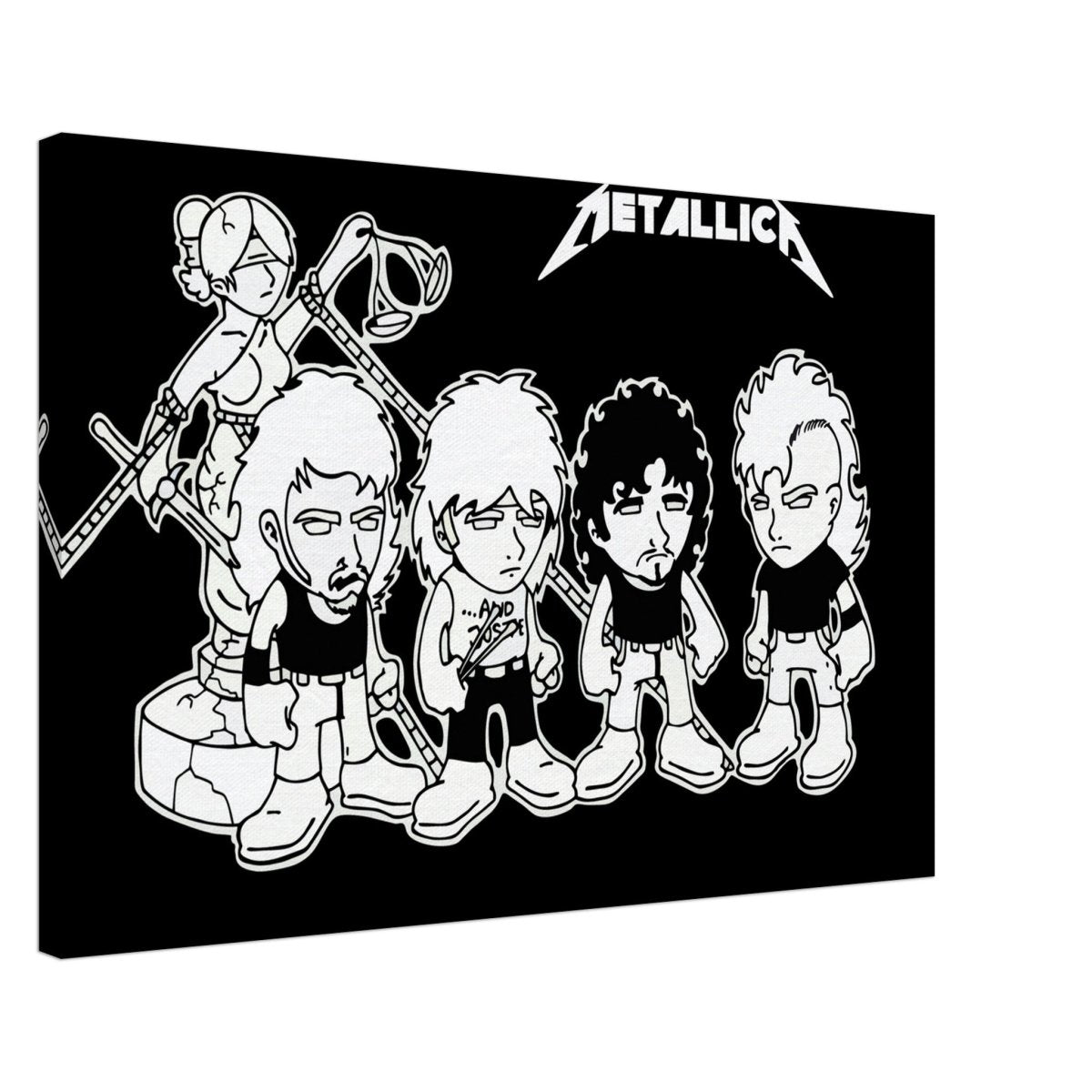 Da Vinci Pop Art Wall art print | Metallica - Canvas - 50x75 cm / 20x30″ - 