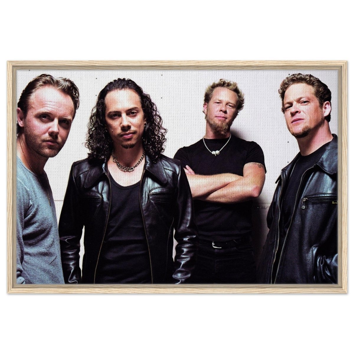 Da Vinci Pop Art Wall art print | Metallica - Framed Canvas - 60x90 cm / 24x36″ - Wood frame