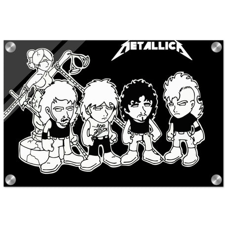 Da Vinci Pop Art Wall art print | Metallica - Acrylic Print - 30x45 cm / 12x18″ - 
