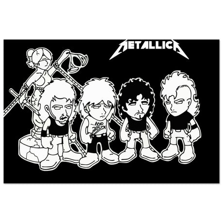 Da Vinci Pop Art Wall art print | Metallica - Aluminum Print - 50x75 cm / 20x30″ - 