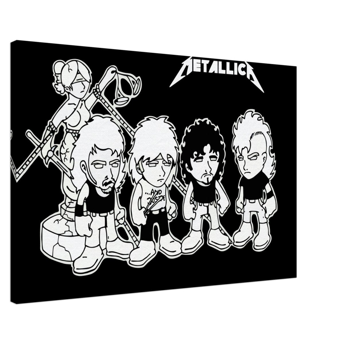 Da Vinci Pop Art Wall art print | Metallica - Canvas - 60x90 cm / 24x36″ - 