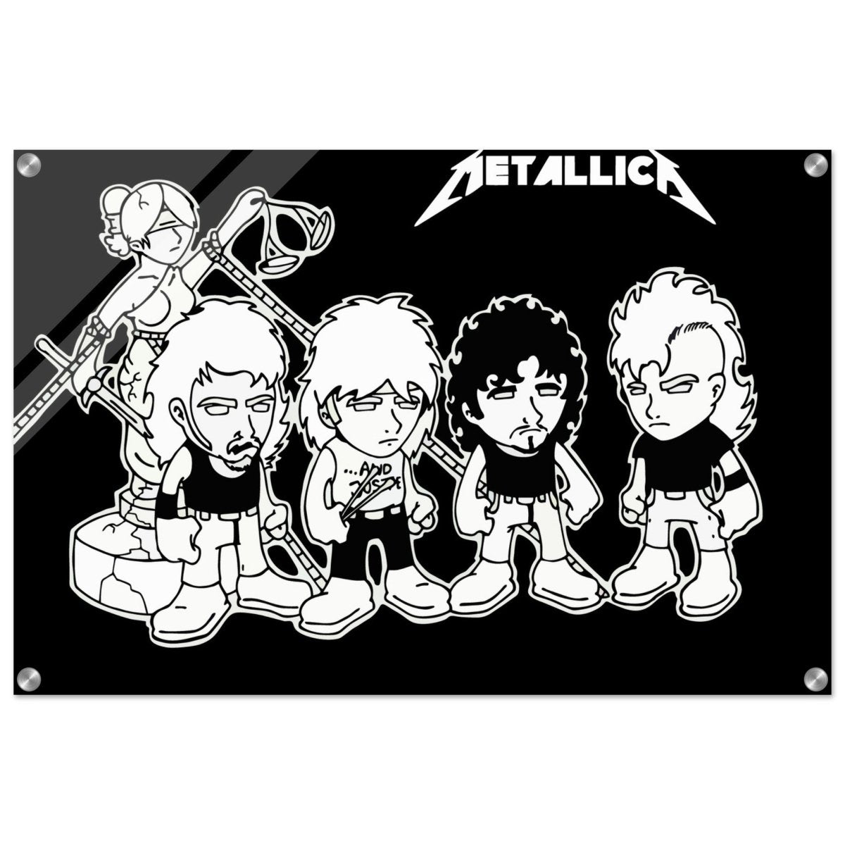 Da Vinci Pop Art Wall art print | Metallica - Acrylic Print - 50x75 cm / 20x30″ - 