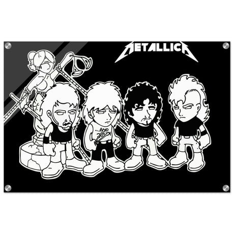 Da Vinci Pop Art Wall art print | Metallica - Acrylic Print - 50x75 cm / 20x30″ - 