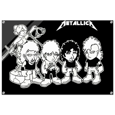 Da Vinci Pop Art Wall art print | Metallica - Acrylic Print - 60x90 cm / 24x36″ - 