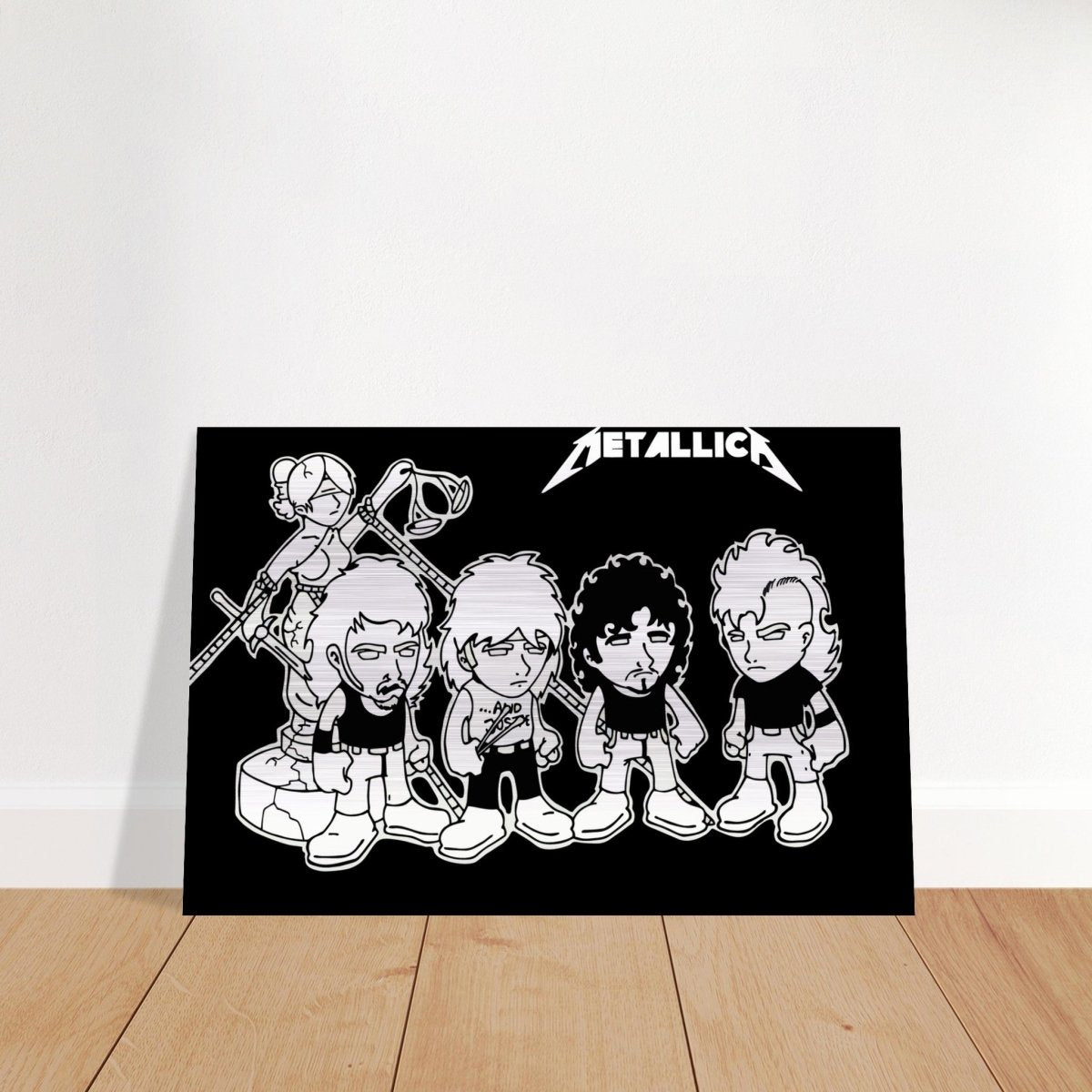 Da Vinci Pop Art Wall art print | Metallica - Brushed Aluminum Print - 30x45 cm / 12x18″ - 