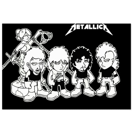 Da Vinci Pop Art Wall art print | Metallica - Aluminum Print - 60x90 cm / 24x36″ - 