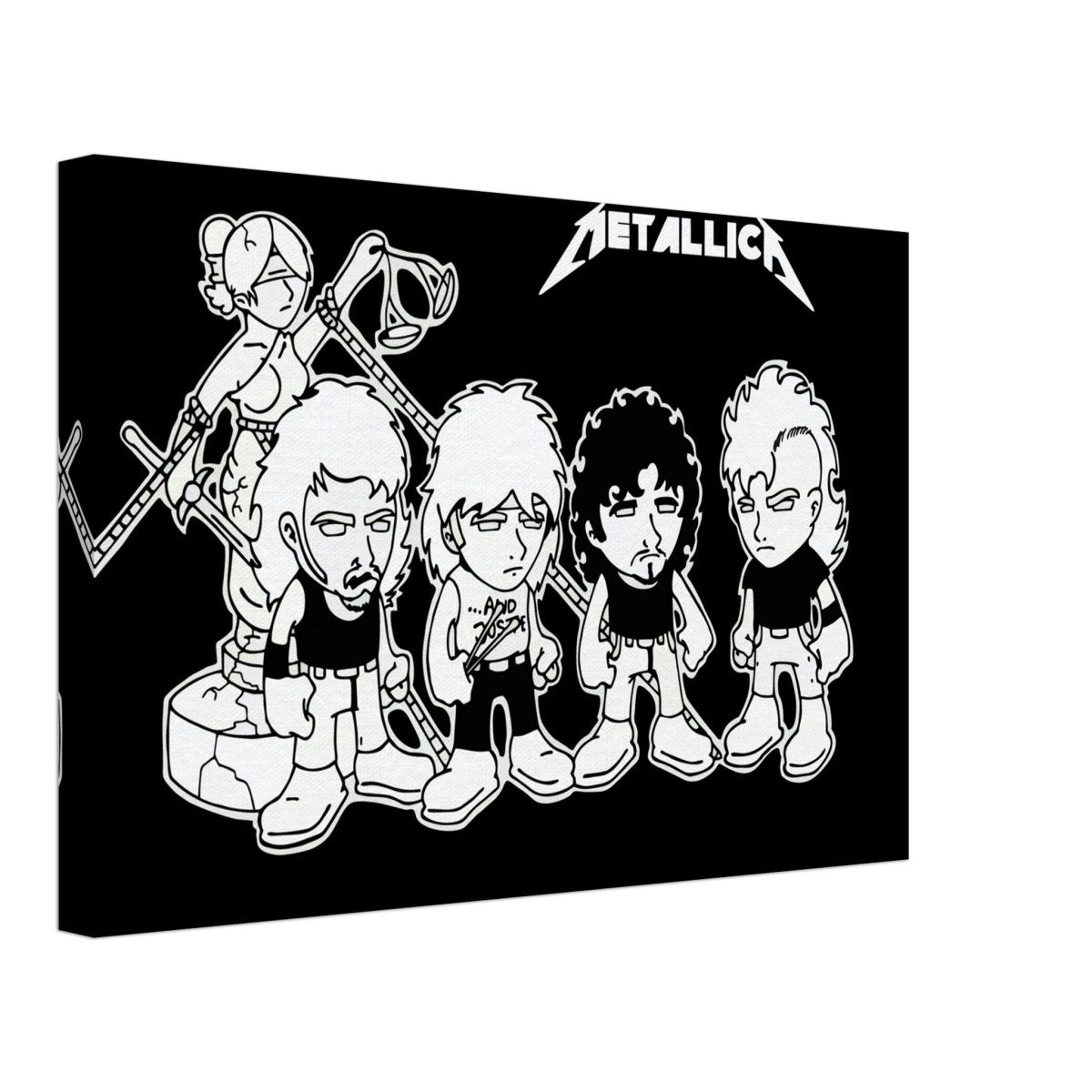 Da Vinci Pop Art Wall art print | Metallica - Canvas - 30x45 cm / 12x18″ - 