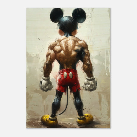 Da Vinci Pop Art Wall art print | Mickey Mouse - Wood Prints - 70x100 cm / 28x40″ - 