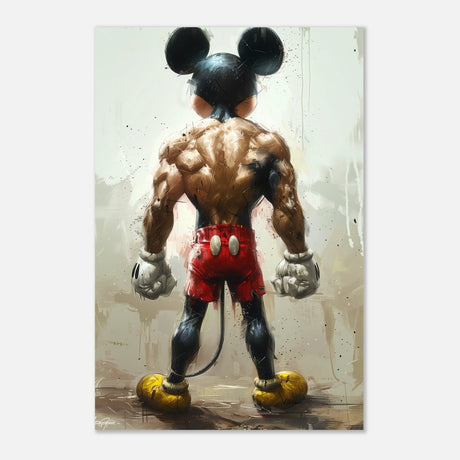 Da Vinci Pop Art Wall art print | Mickey Mouse - Aluminum Print - 40x60 cm / 16x24″ - 