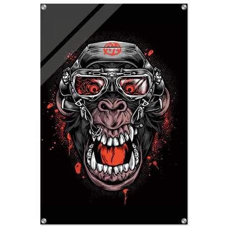 Da Vinci Pop Art wall art Print | Midnight Gorilla - Acrylic Print - 60x90 cm / 24x36″ - 