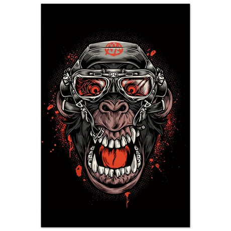 Da Vinci Pop Art wall art Print | Midnight Gorilla - Wood Prints - 50x75 cm / 20x30″ - 